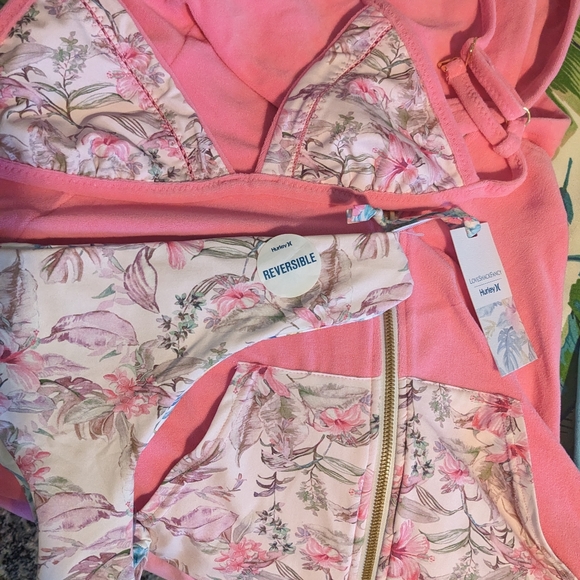 LSF X HURLEY - HAWAIIAN HIBISCUS TERRY ZIP UP HOODIE - Picture 8 of 10